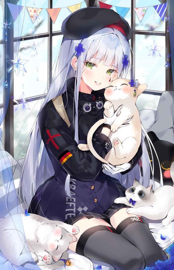 HK416插画图片壁纸