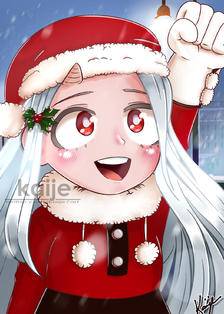 Santa Eri-chan插画图片壁纸