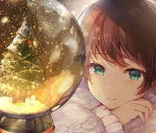 Merry Christmas-スノードーム女孩子