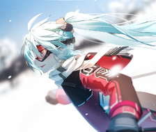 miku 滑雪-女孩子VOCALOID