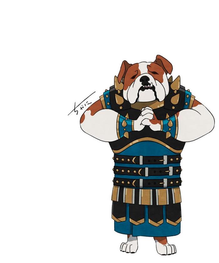 犬×鎧插画图片壁纸