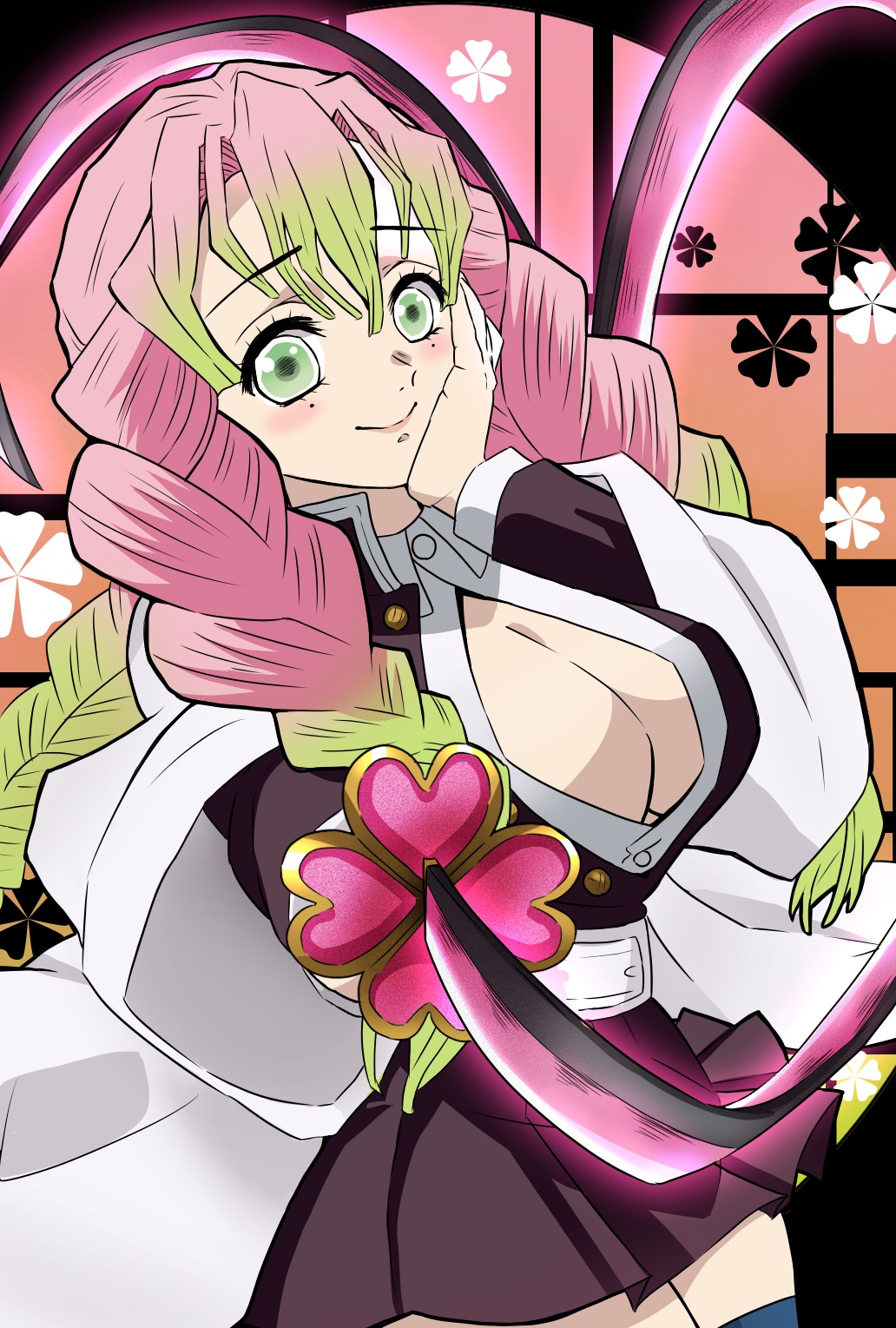 蜜璃ちゃん插画图片壁纸