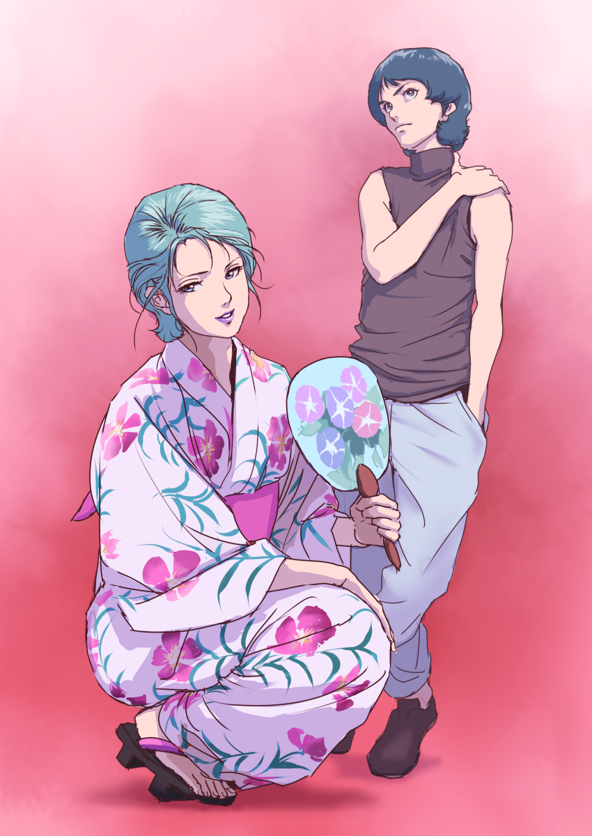 夏天的老婆&福插画图片壁纸