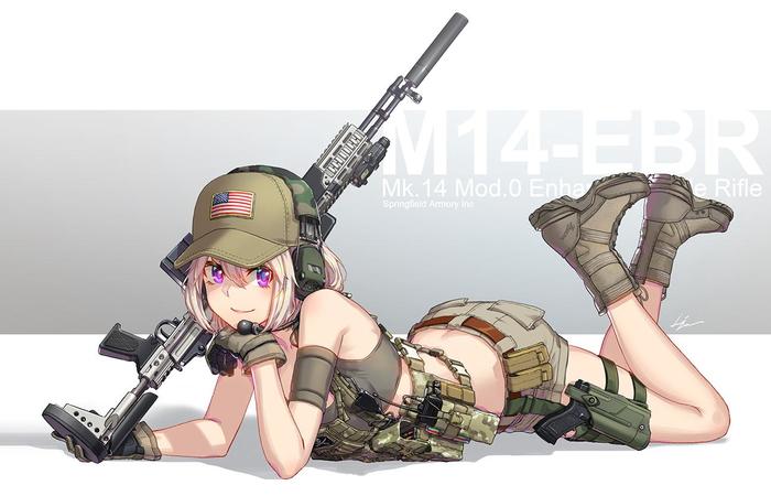 M14-EBR插画图片壁纸