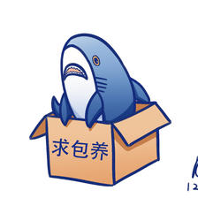 宜家鲨鱼插画图片壁纸