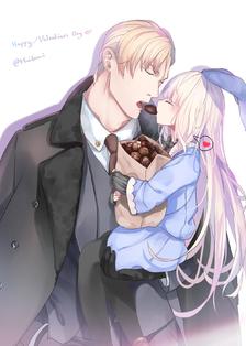 身为女儿情人节就该做巧克力给爸爸吃（ づ ωど）插画图片壁纸