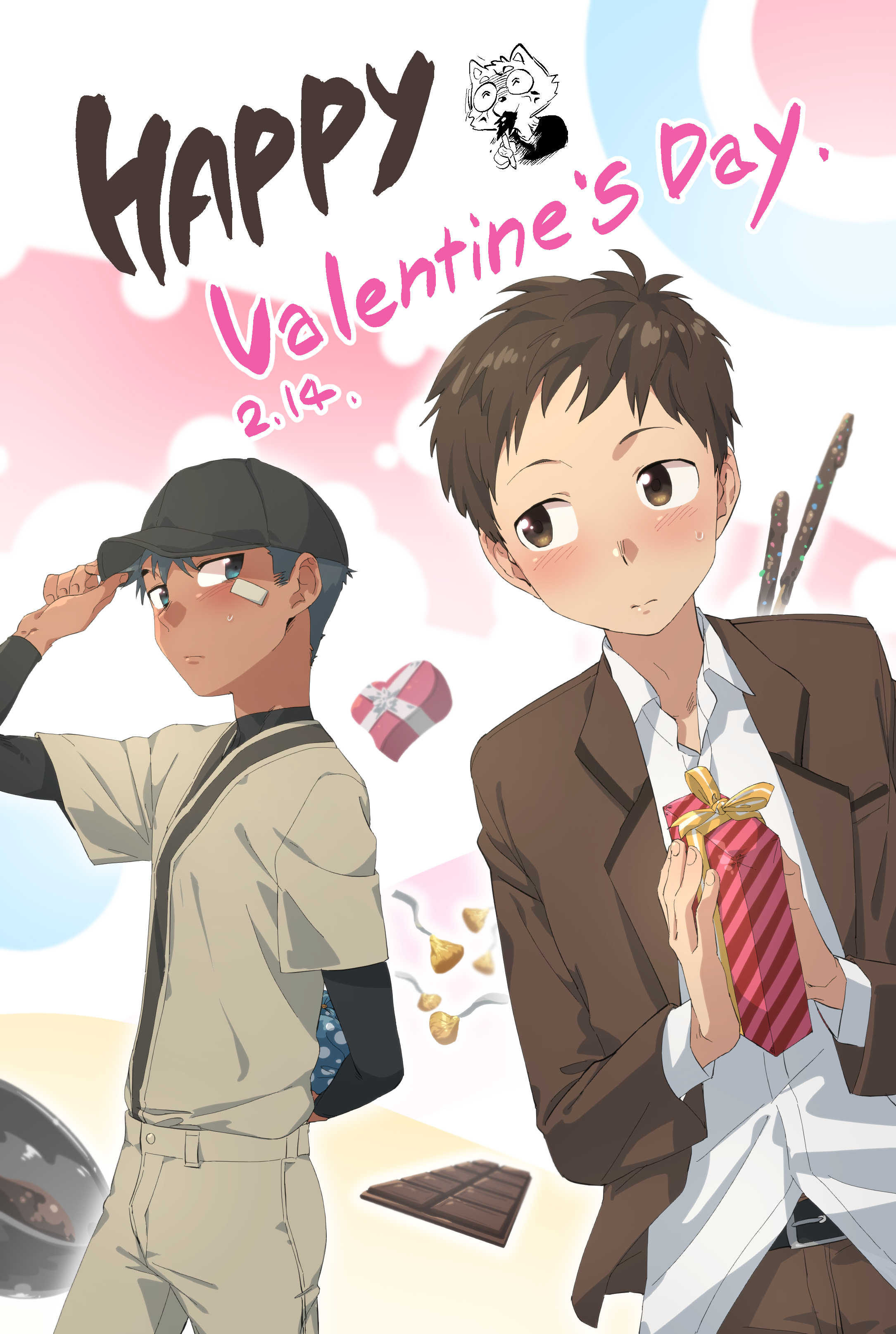 valentine's day插画图片壁纸