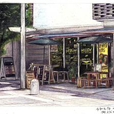伊丹咖啡餐厅MELLOW插画图片壁纸