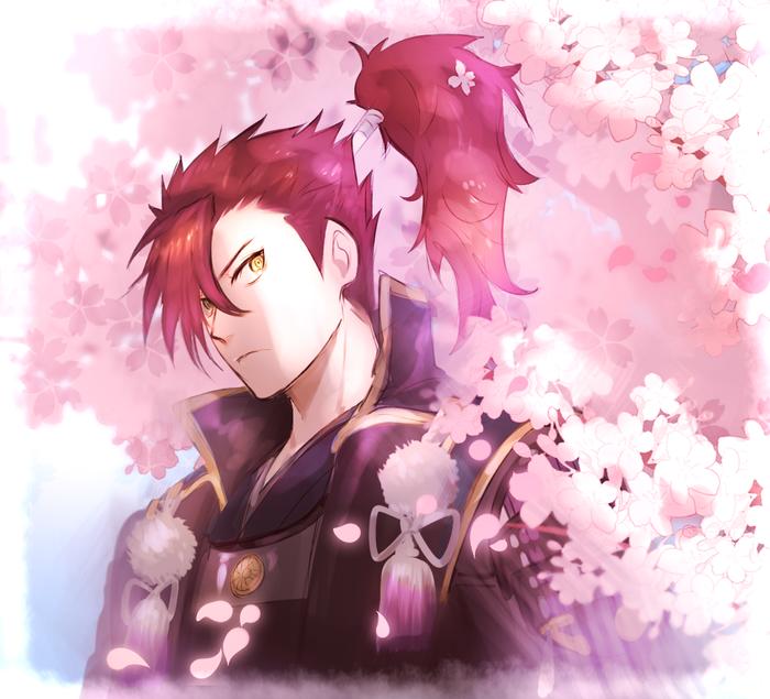 桜カラーの森くん插画图片壁纸
