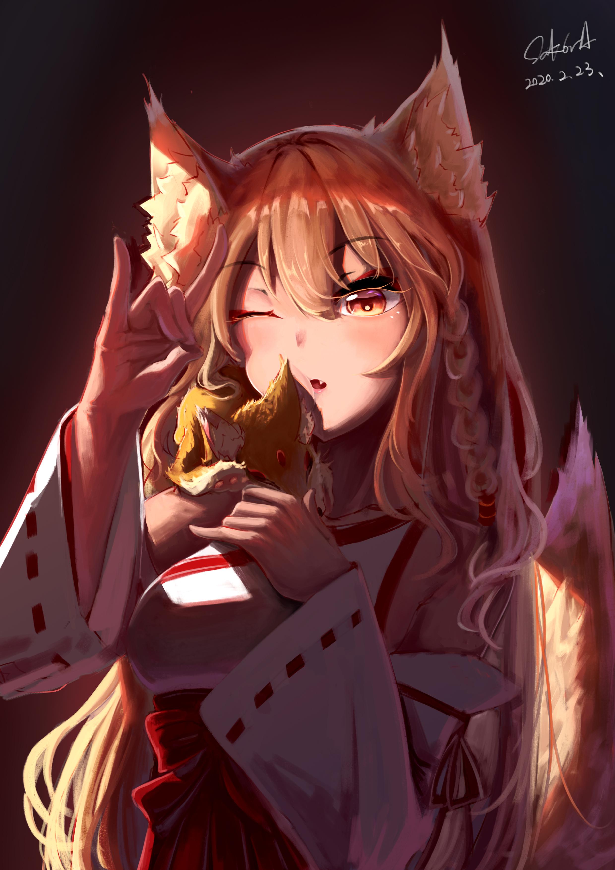 可爱的狐耳巫女原创2k