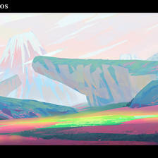 【PFAOS】火 山 谷 - 花 海插画图片壁纸