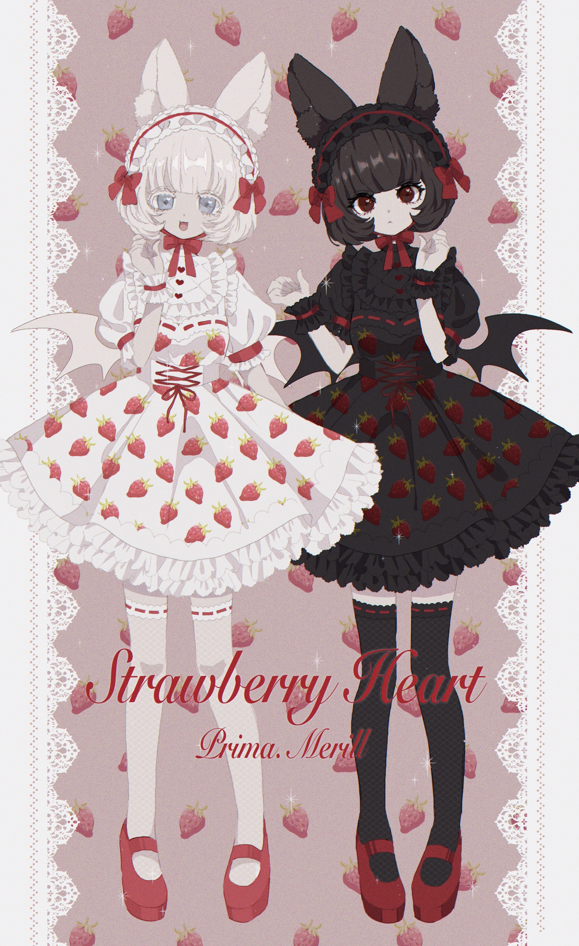 『Strawberry 』插画图片壁纸