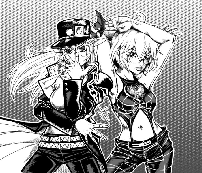 Grand Chase x Jojo's Bizarre Adv插画图片壁纸