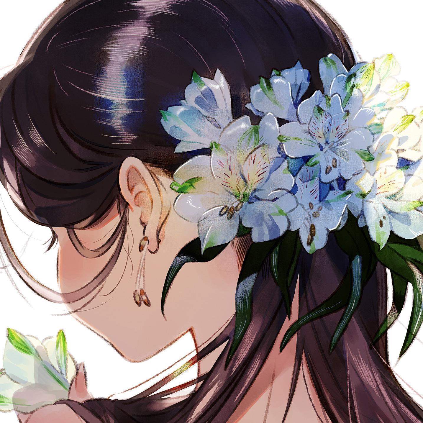 花饰百合水仙生活创作