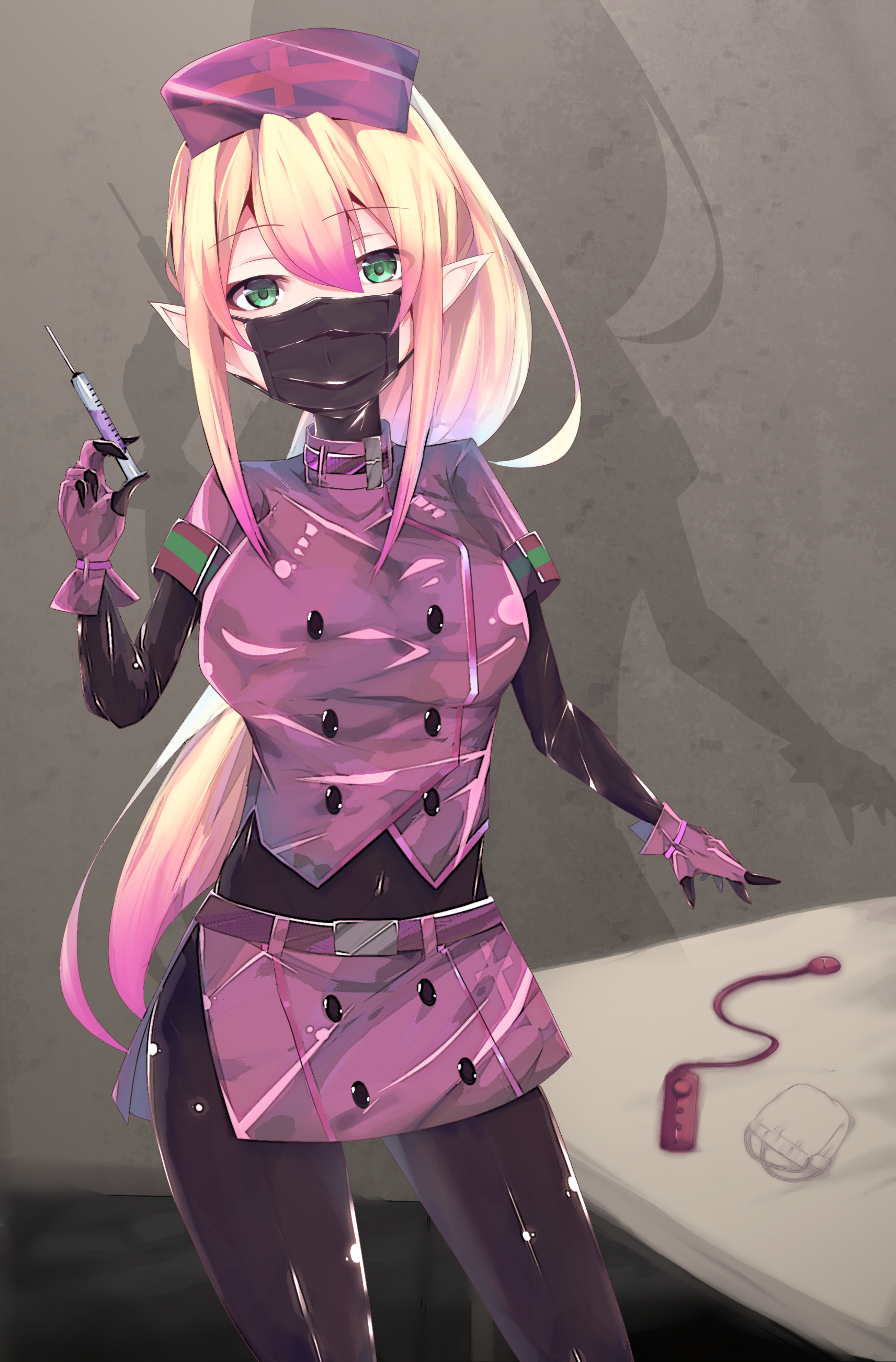 ピッチリナース别人家的孩子ナース服ボールギャグ紧身 触站