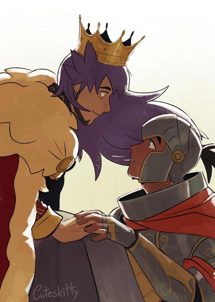 King and Knight插画图片壁纸