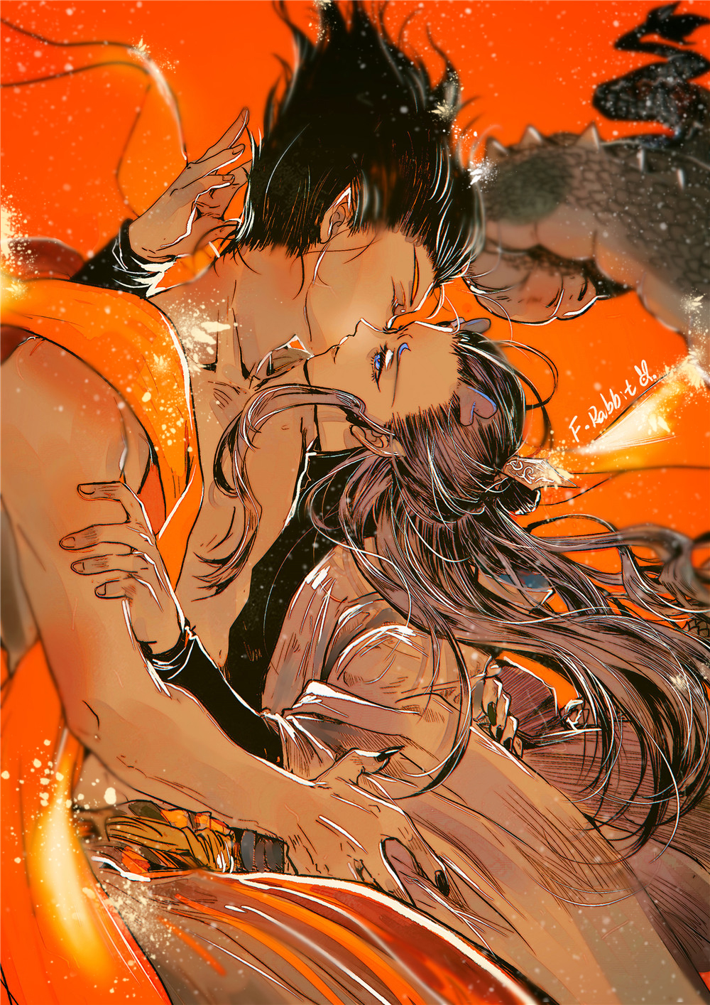 缠绵插画图片壁纸
