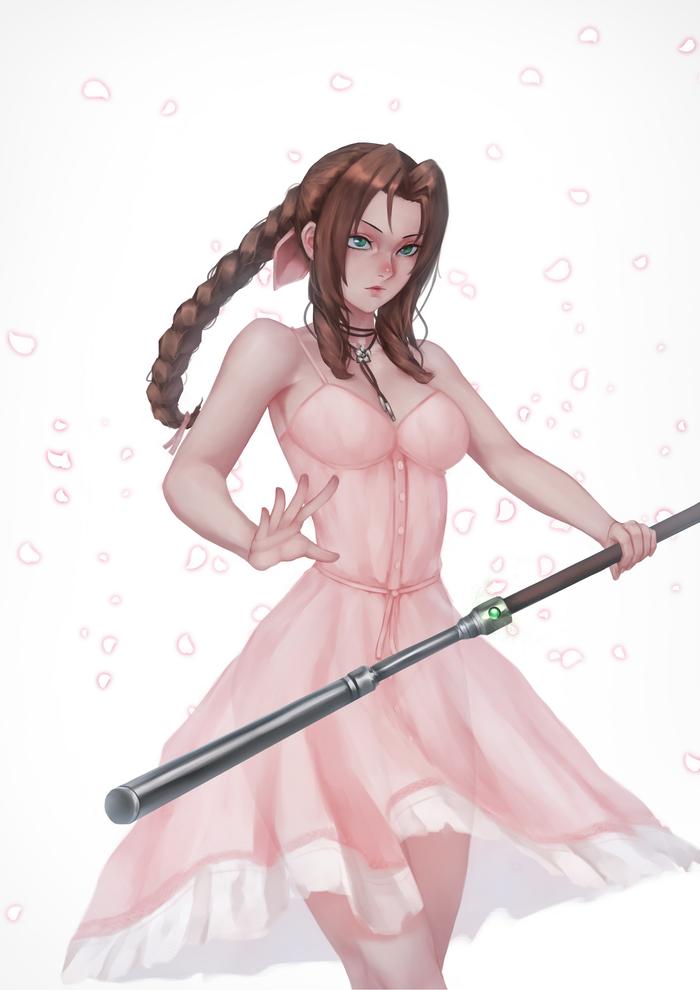 Aerith Gainsborough插画图片壁纸