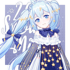 2021SNOW MIKU插画图片壁纸