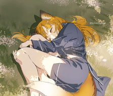睡午觉的狐狸-原创动画上色