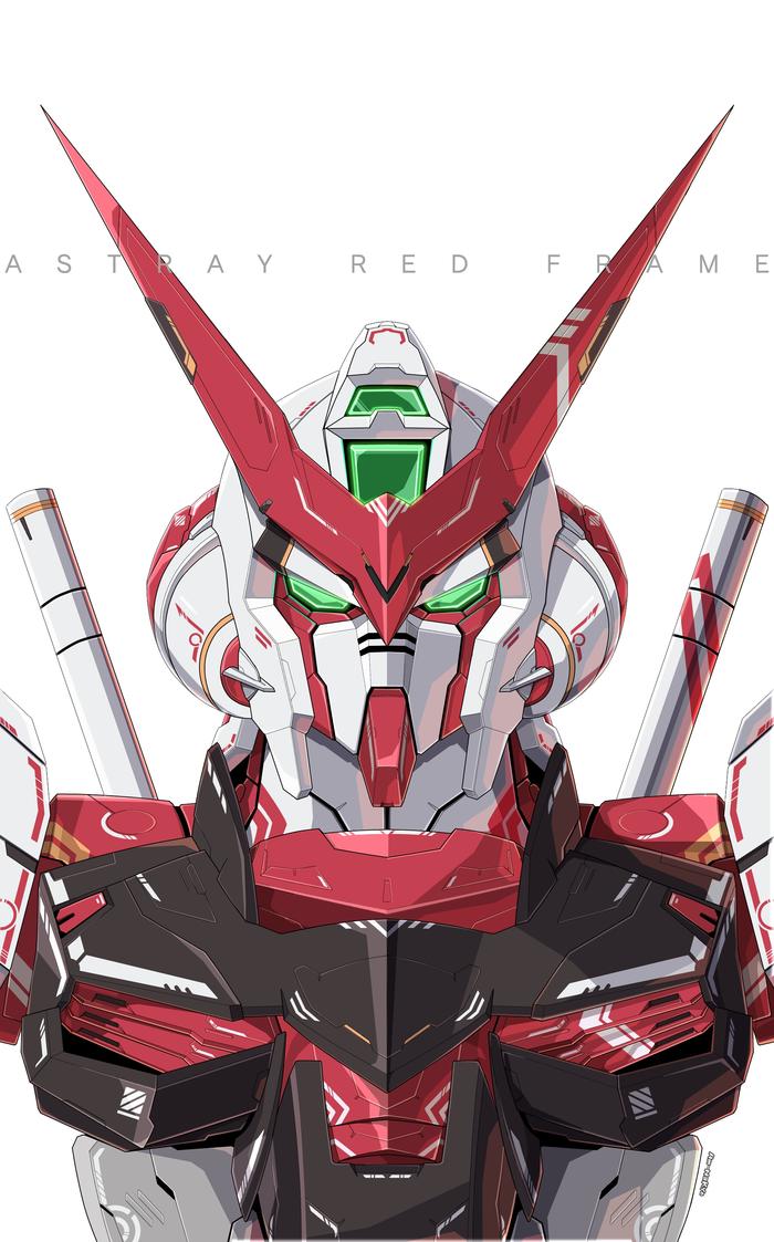 Astray Red-Frame插画图片壁纸