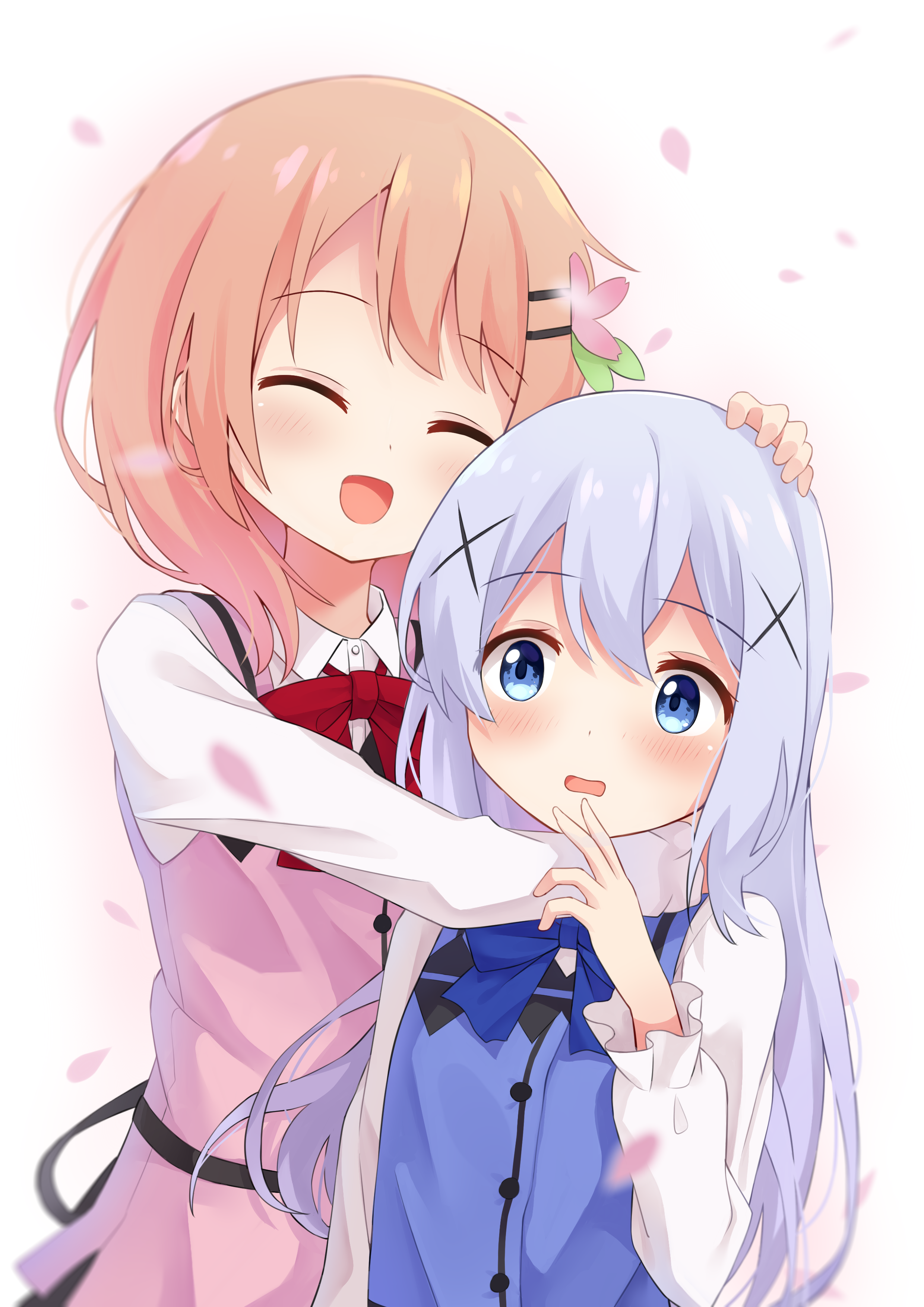 Chino and Cocoa插画图片壁纸
