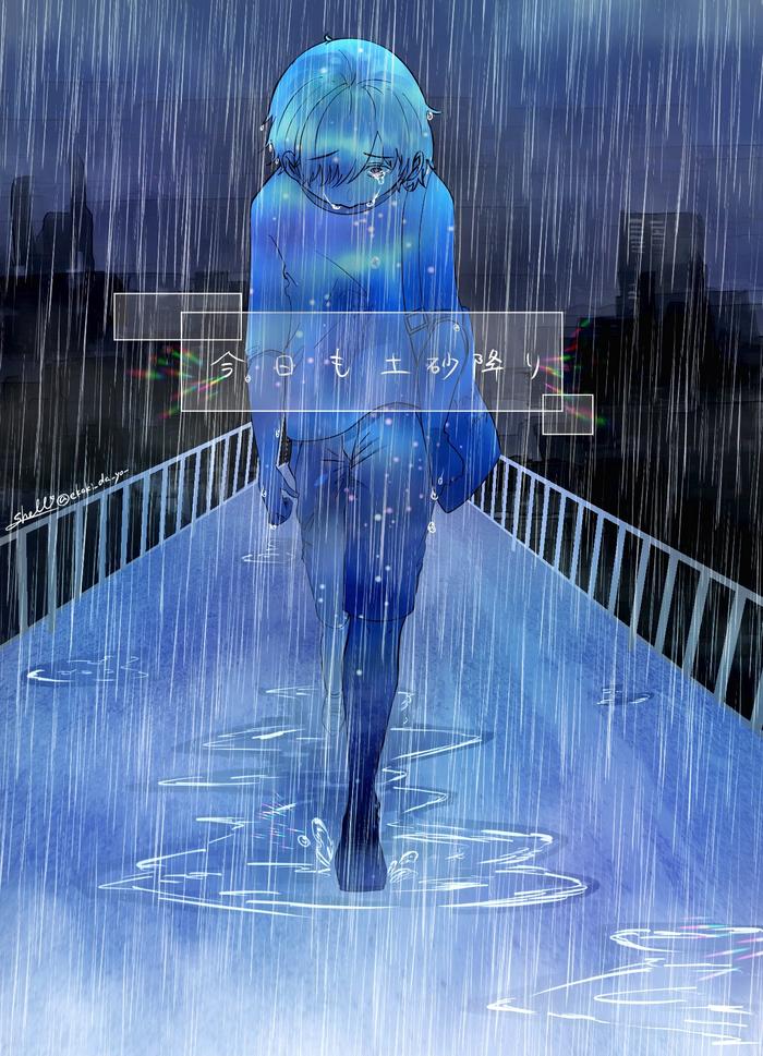 雨男/amazarashi插画图片壁纸
