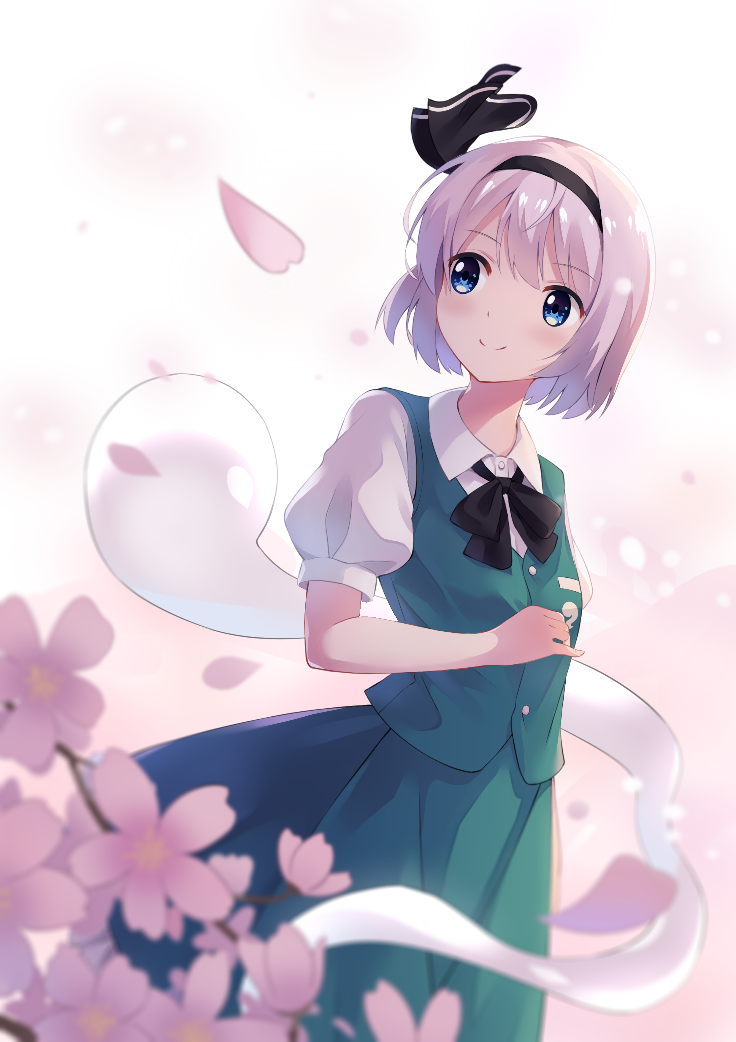 Sakura Youmu插画图片壁纸