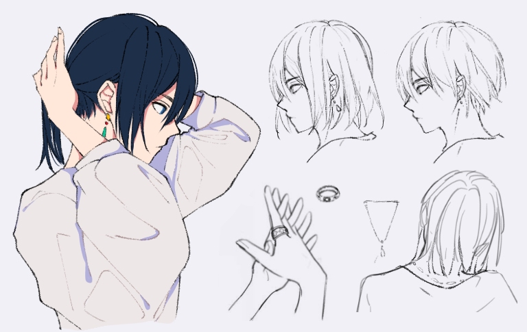 黑发哈尔插画图片壁纸