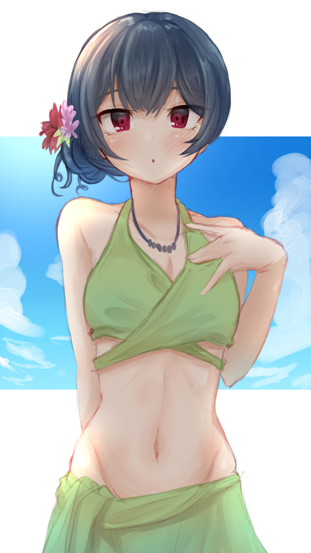 水着凛世插画图片壁纸