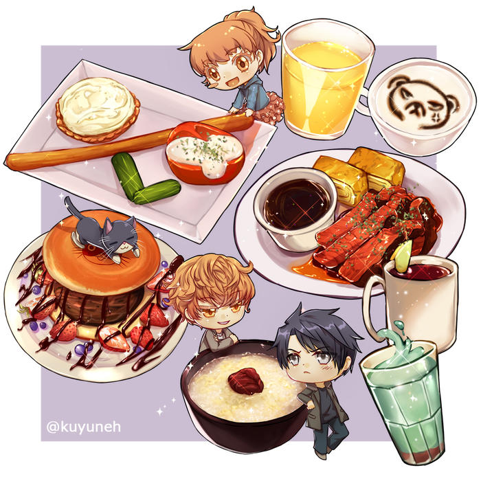 Kiriyoko collab cafe menu插画图片壁纸