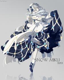 雪miku 2021候补❉Log2插画图片壁纸