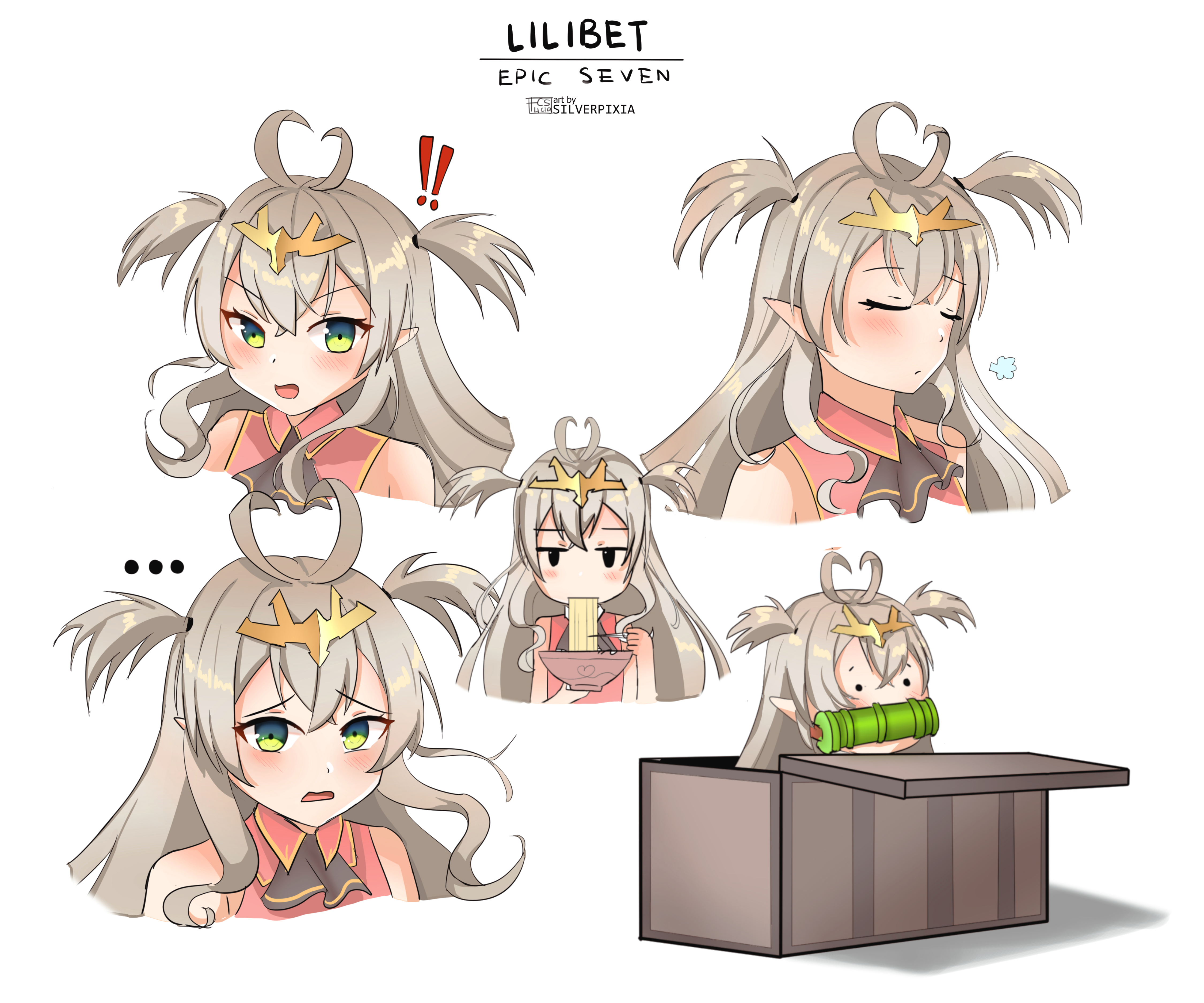 Lilibet expression doodle插画图片壁纸