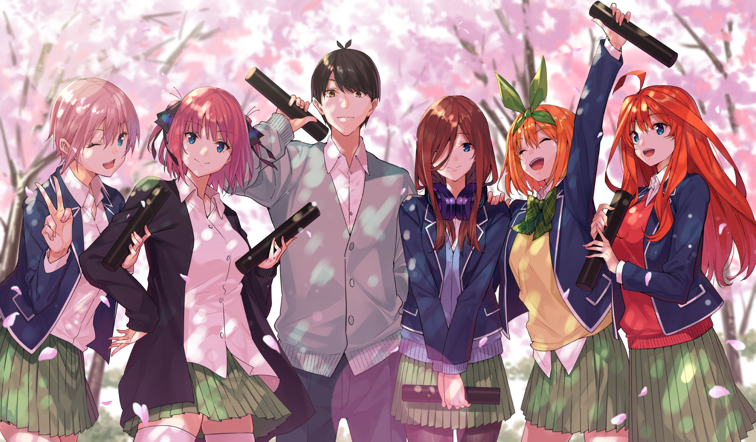 五等分的新娘插画图片壁纸