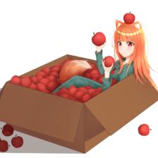 Holo in a box :3插画图片壁纸