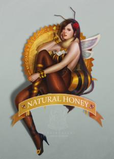 Honeybee Tifa插画图片壁纸