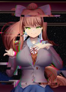 Monika!插画图片壁纸