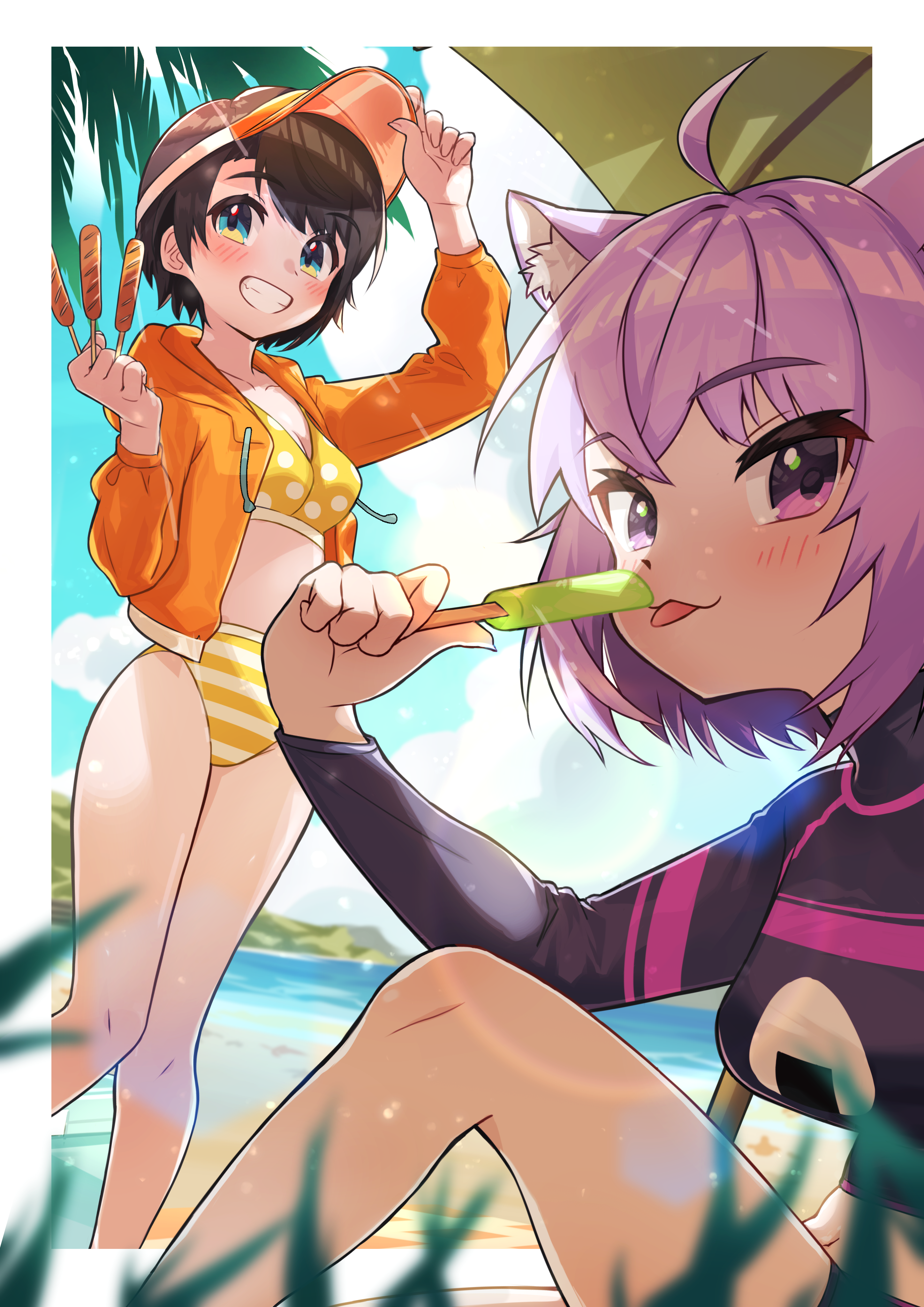 超级无敌的夏天! !插画图片壁纸