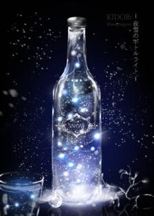 夜雪的瓶灯插画图片壁纸