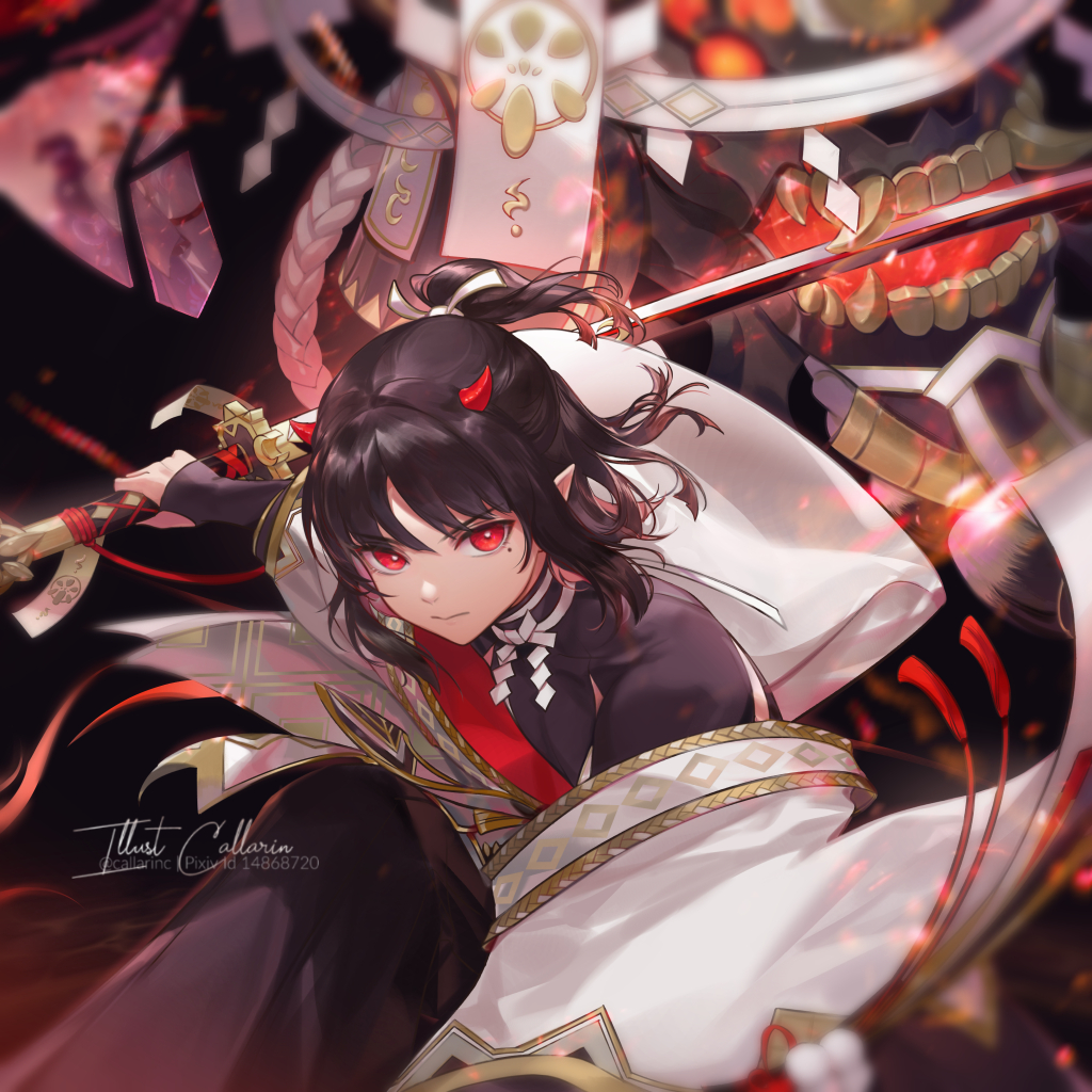 天剑韧心鬼切插画图片壁纸