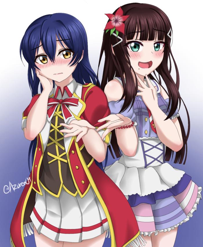 Umi/Dia Parody插画图片壁纸