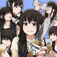 Kaori Maeda Drink Compilation插画图片壁纸