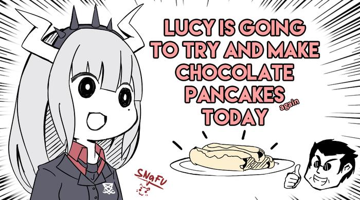 Lucy is going to make chocopan!插画图片壁纸