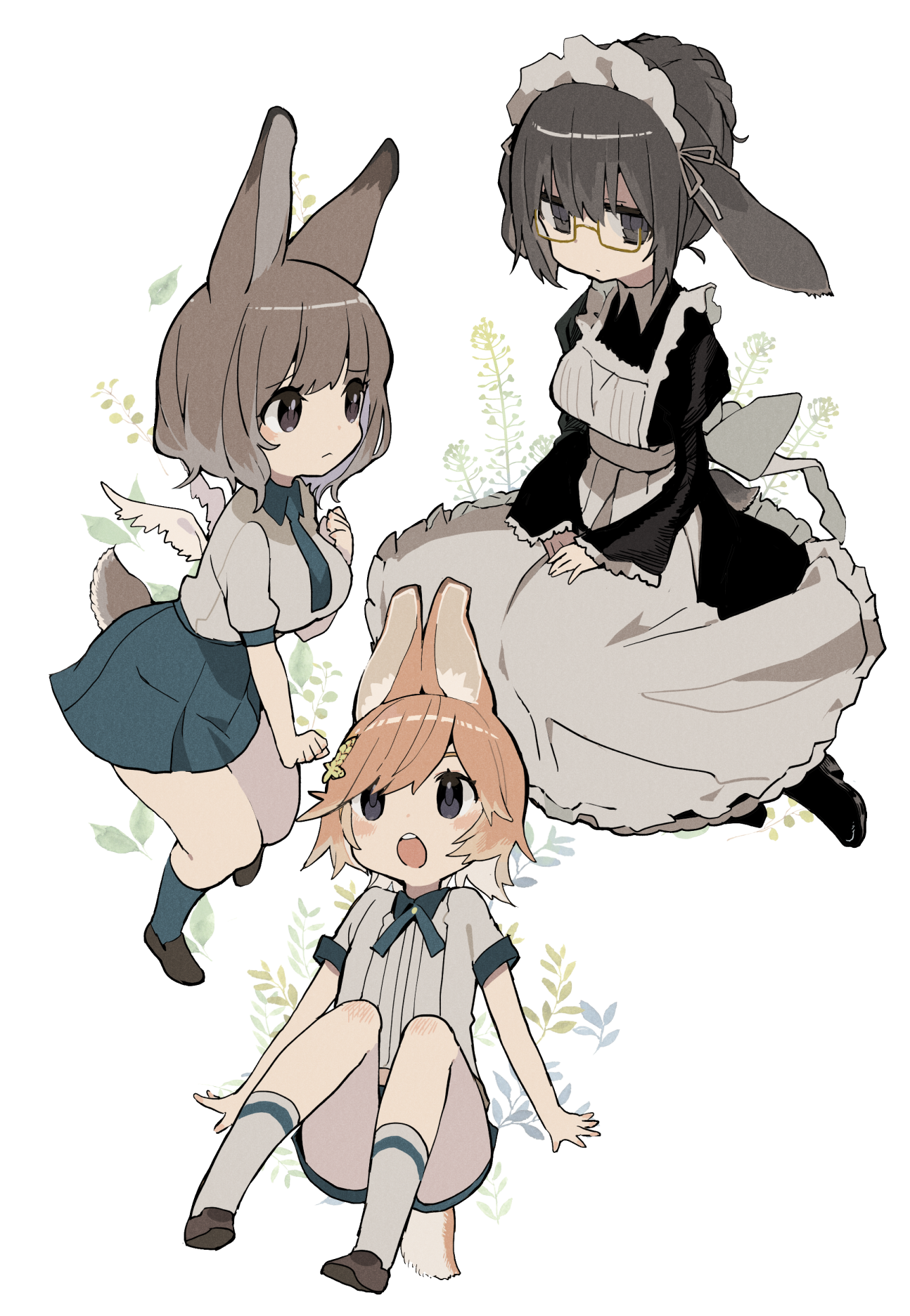 兔三只娘插画图片壁纸