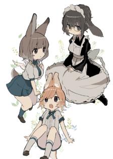 兔三只娘插画图片壁纸