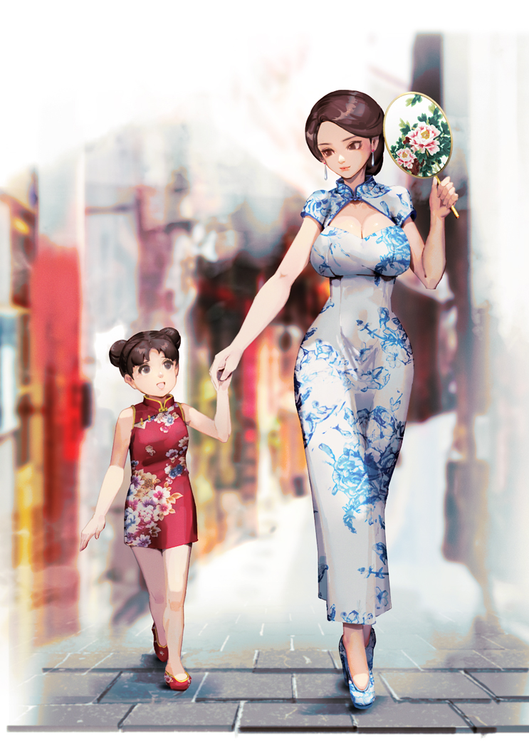 母女-cheongsam旗袍