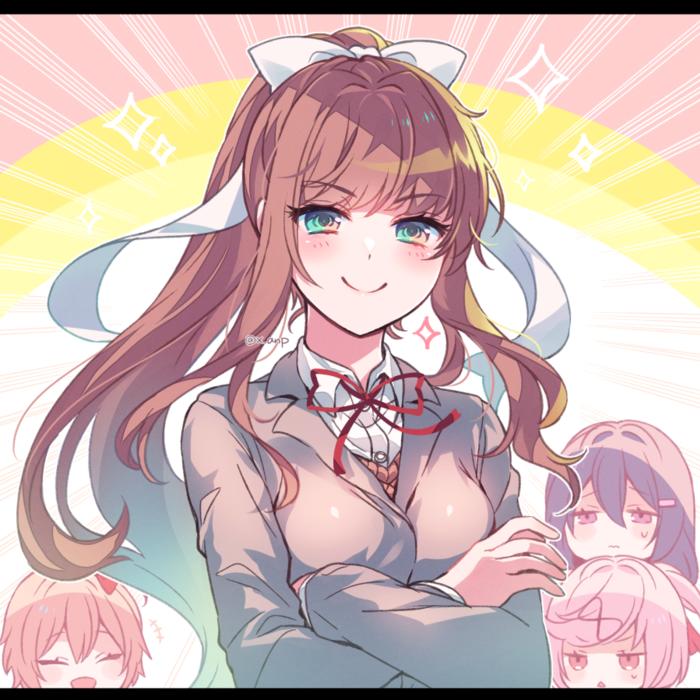 【DDLC】紧紧地塞满心跳插画图片壁纸