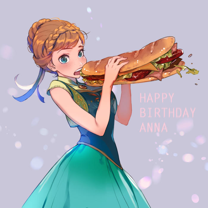 HAPPY BIRTHDAY ANNA!插画图片壁纸