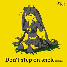 Don't step on snek插画图片壁纸