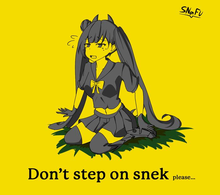 Don't step on snek插画图片壁纸